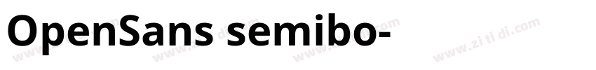 OpenSans semibo字体转换